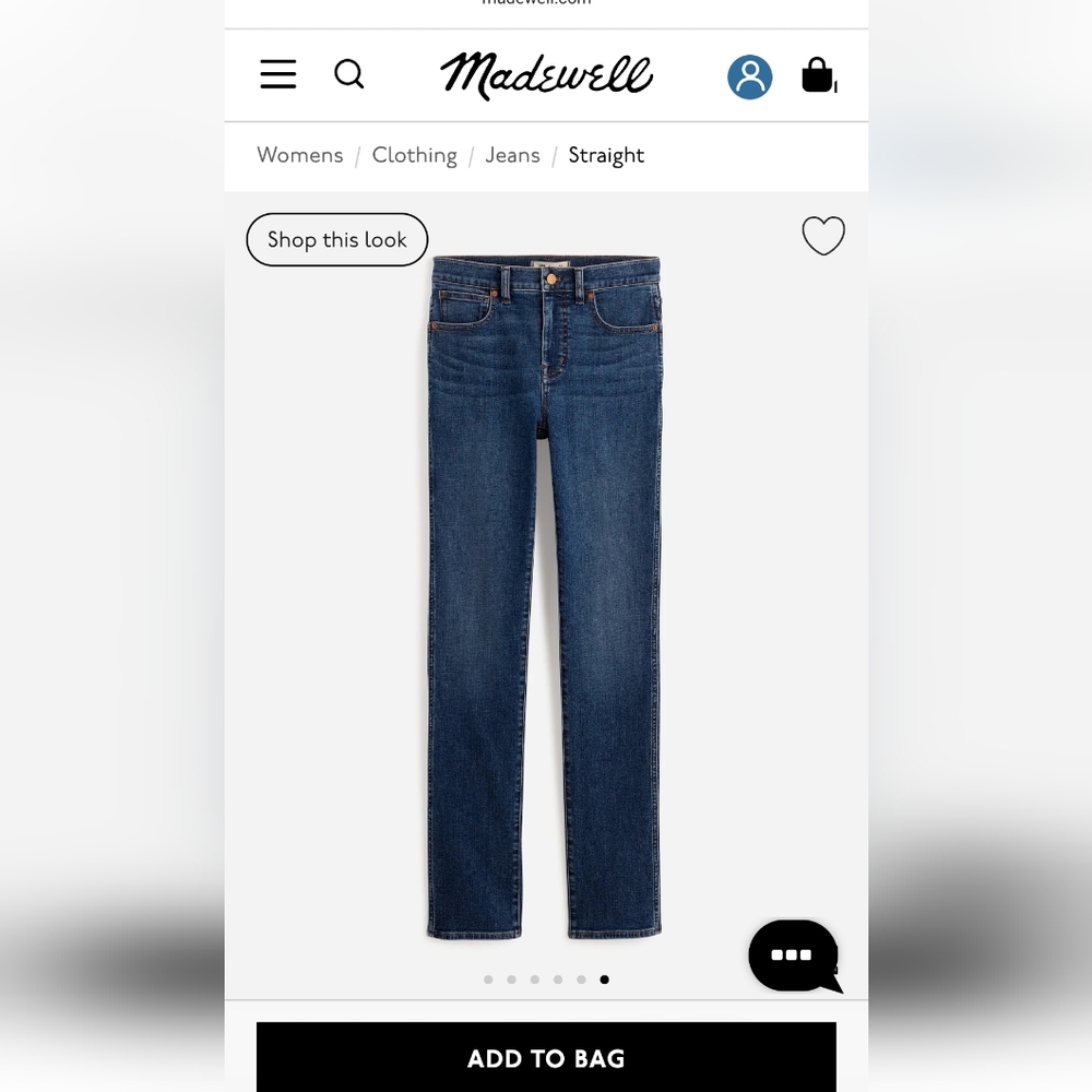 Madewell Stovepipe jeans
